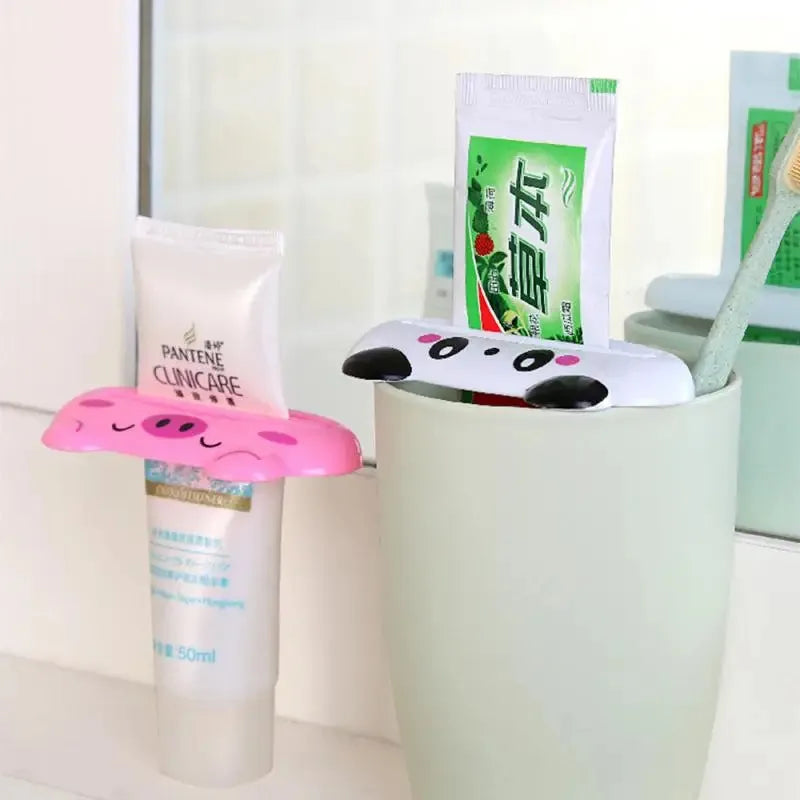 1-3Pcs Cartoon Toothpaste Squeezer Dispenser Facial Cleanser Clips Kid Toothpaste Tube Saver Toothpaste Squeezer Bathroom