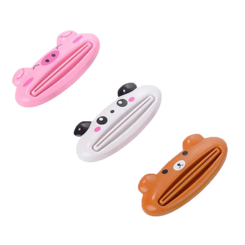 1-3Pcs Cartoon Toothpaste Squeezer Dispenser Facial Cleanser Clips Kid Toothpaste Tube Saver Toothpaste Squeezer Bathroom