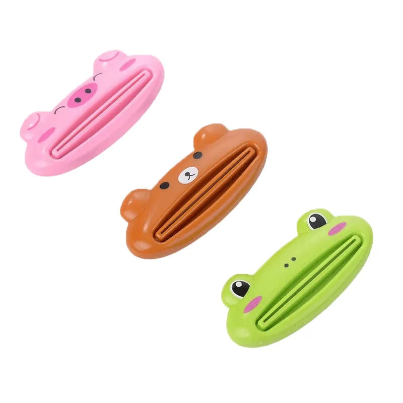 1-3Pcs Cartoon Toothpaste Squeezer Dispenser Facial Cleanser Clips Kid Toothpaste Tube Saver Toothpaste Squeezer Bathroom