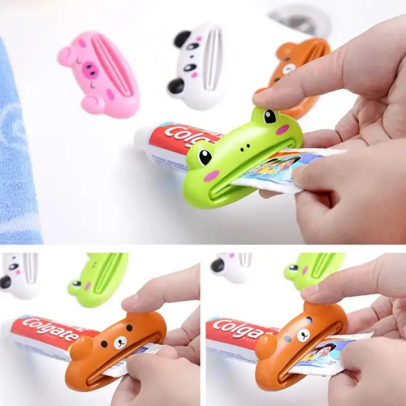 1-3Pcs Cartoon Toothpaste Squeezer Dispenser Facial Cleanser Clips Kid Toothpaste Tube Saver Toothpaste Squeezer Bathroom