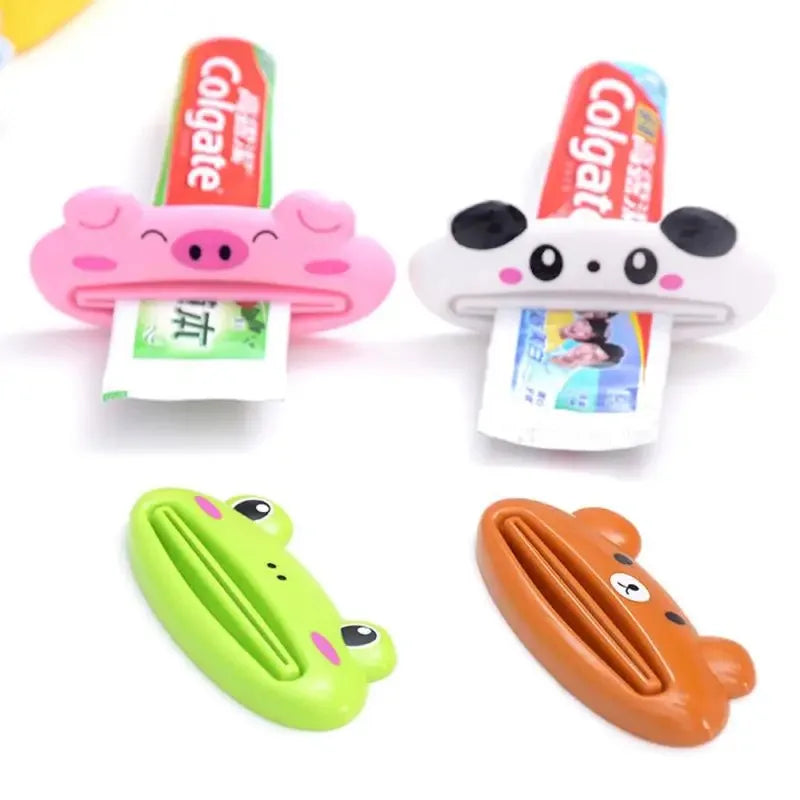 1-3Pcs Cartoon Toothpaste Squeezer Dispenser Facial Cleanser Clips Kid Toothpaste Tube Saver Toothpaste Squeezer Bathroom