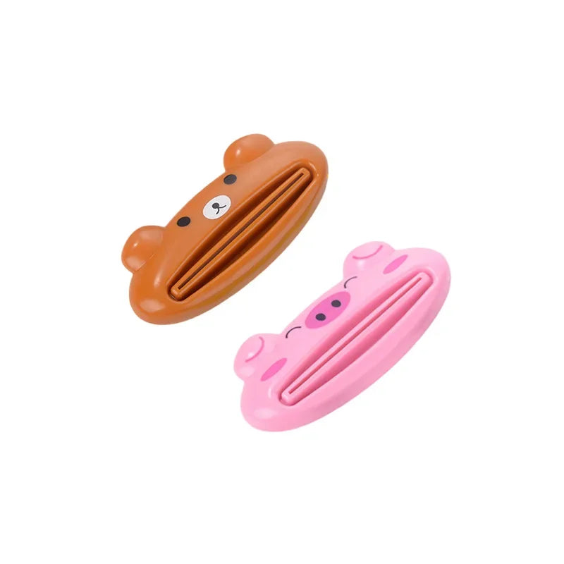 1-3Pcs Cartoon Toothpaste Squeezer Dispenser Facial Cleanser Clips Kid Toothpaste Tube Saver Toothpaste Squeezer Bathroom