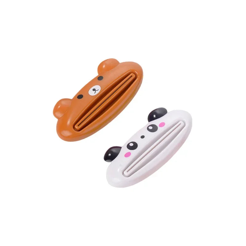 1-3Pcs Cartoon Toothpaste Squeezer Dispenser Facial Cleanser Clips Kid Toothpaste Tube Saver Toothpaste Squeezer Bathroom