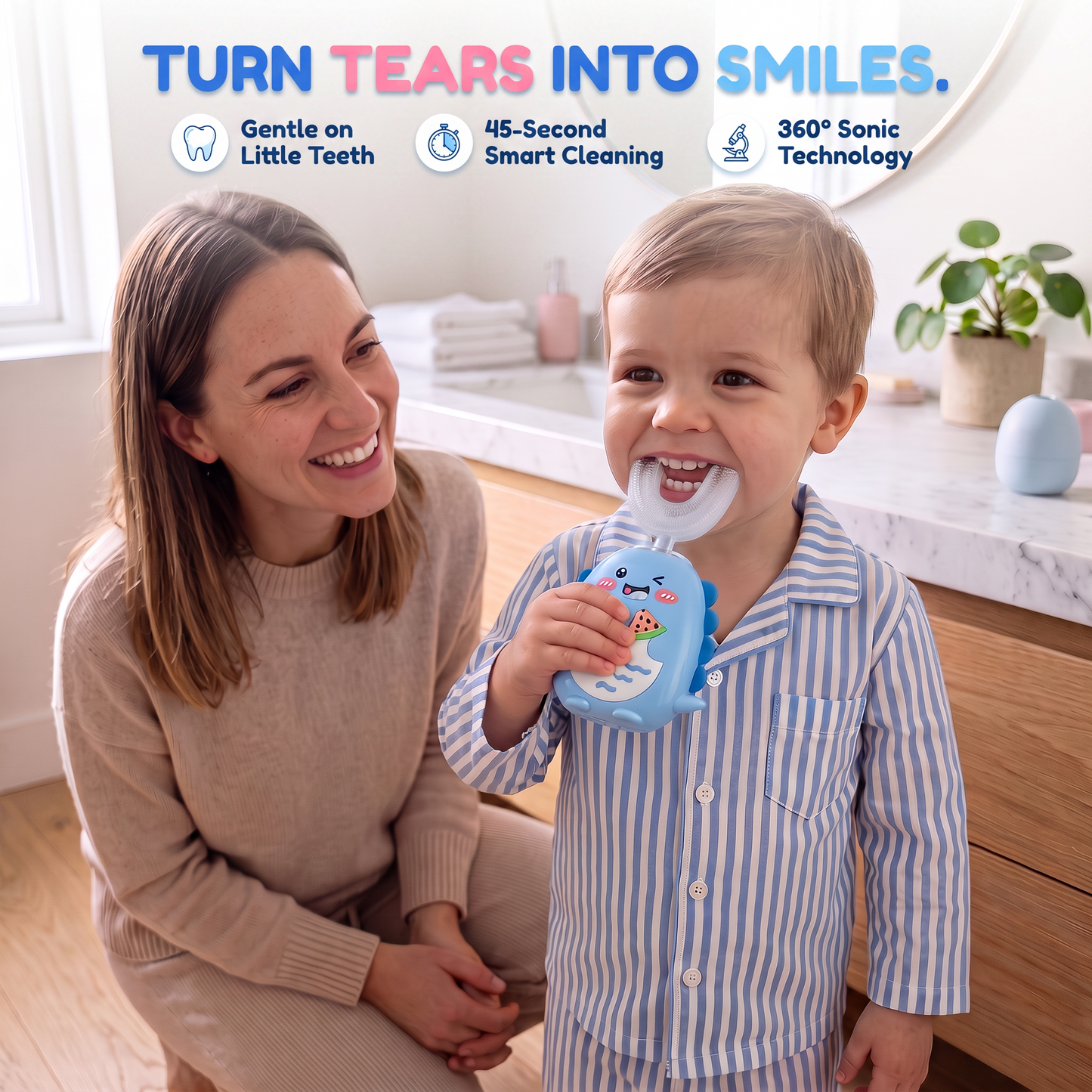 DinoBrush – Kids Sonic Electric Toothbrush