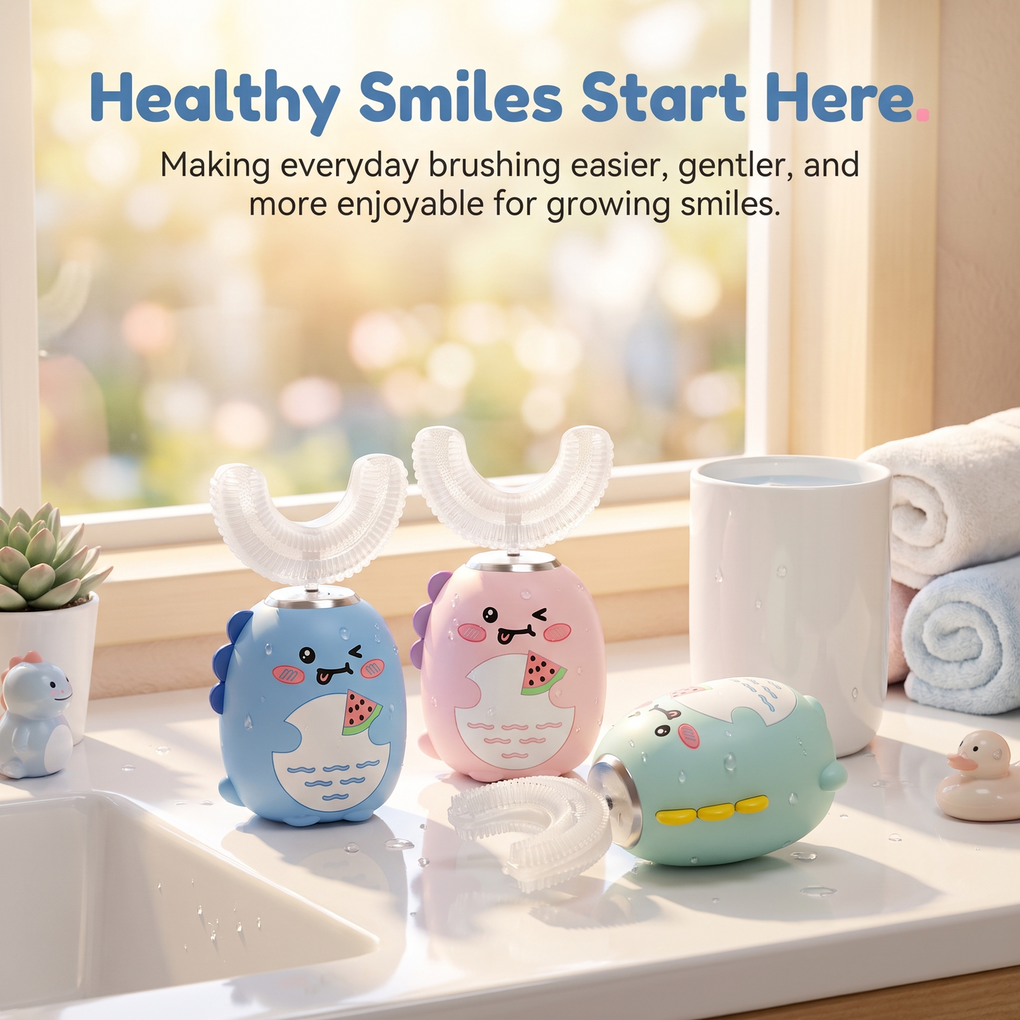 DinoBrush – Kids Sonic Electric Toothbrush